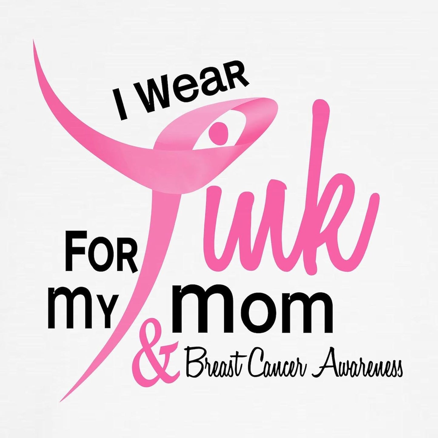I Wear Pink for My Mom 41 Dog T Shirt Dog T-Shirt, Pet Clothing, Funny Dog Costume