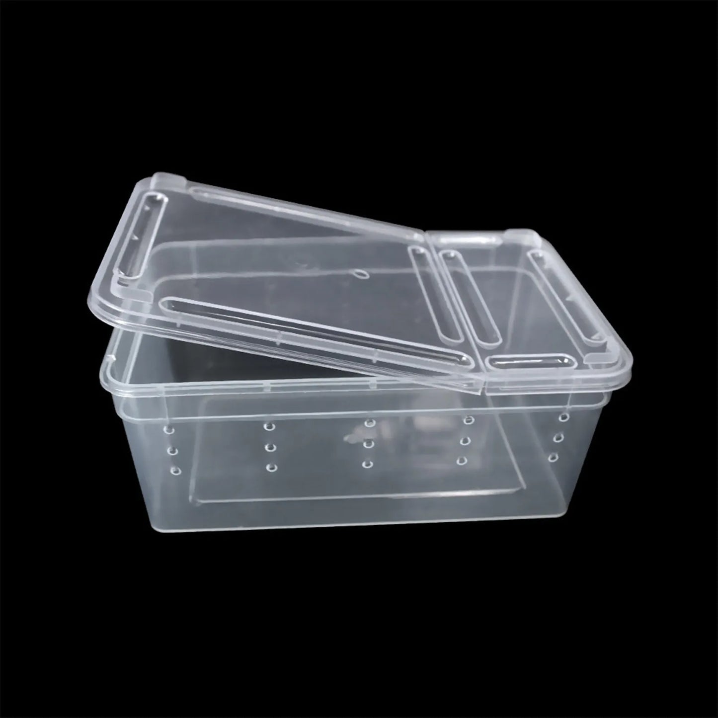 Reptile Feeding Box Portable Snake Breeding Box Lizard Cage Hatching Container for Frogs Tarantulas Turtles Hideout