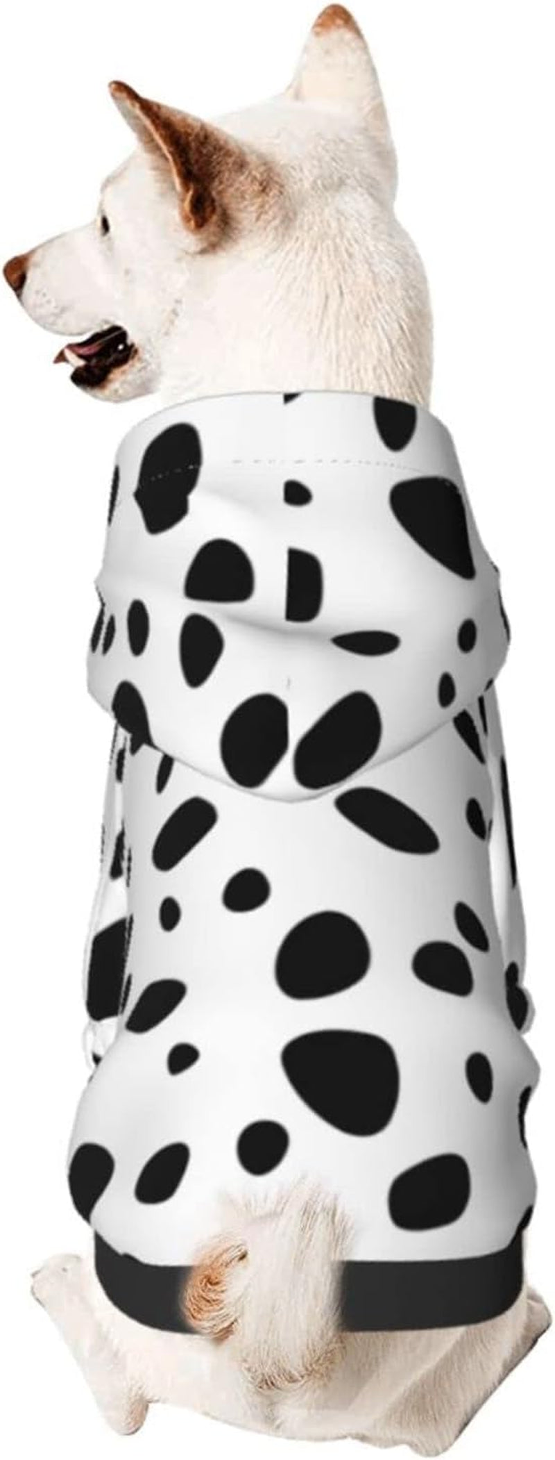 Fashion Pet Dog Cat Hoodies, Dalmation Print Pet Clothes Puppy Winter Sweatshirt Warm Sweater Coat Jacket XS