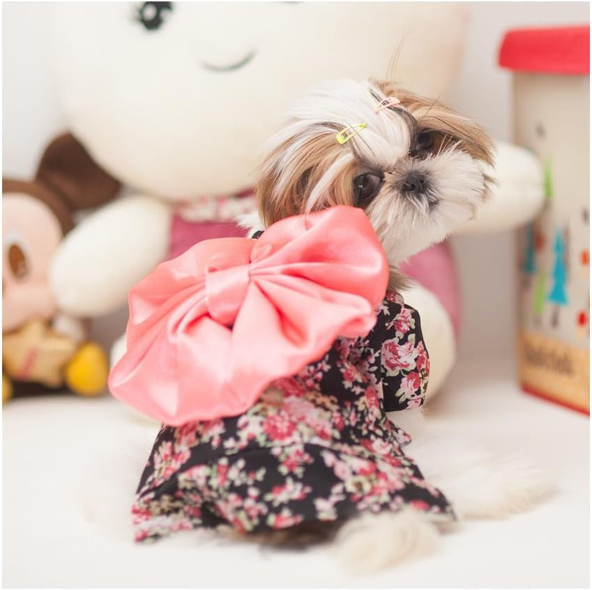 Dog Costume Halloween Cat Clothing Cosplay Japan Kimono Pet Clothes for Doggy Kitty Rabbits Pig Fun, Black, X-Large