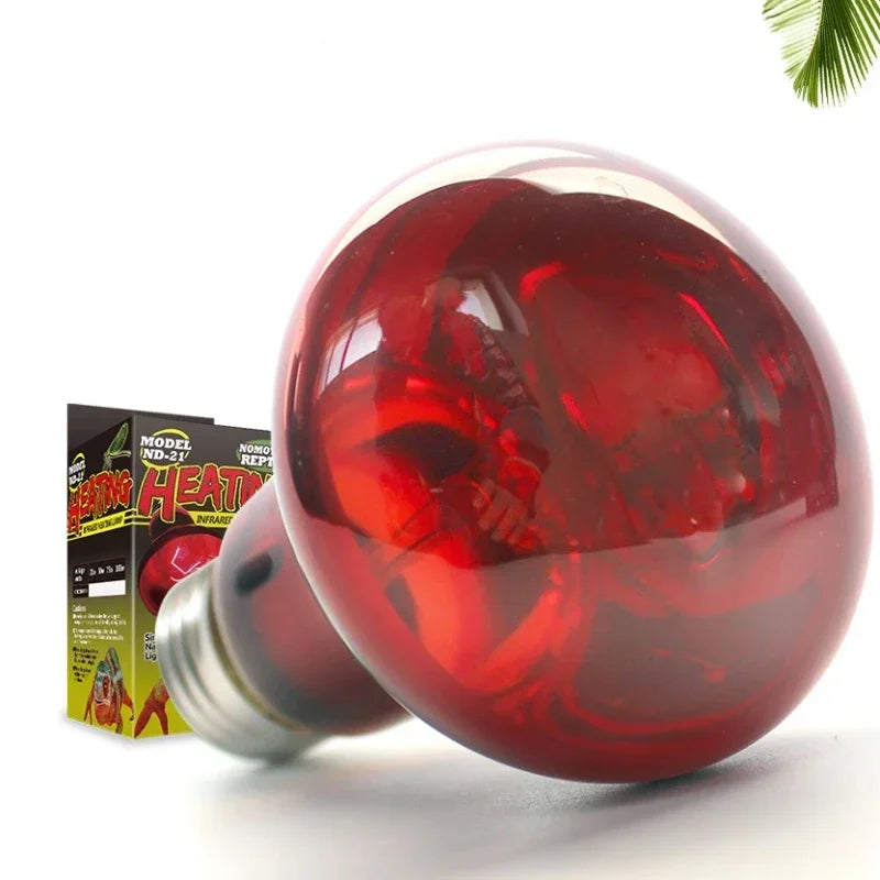 25-100W Reptile Heat Lamp Bulb Infrared Basking Spot Lamp 220V Amphibian Snake Lamp Heat Reptile Bulbs Tortugas