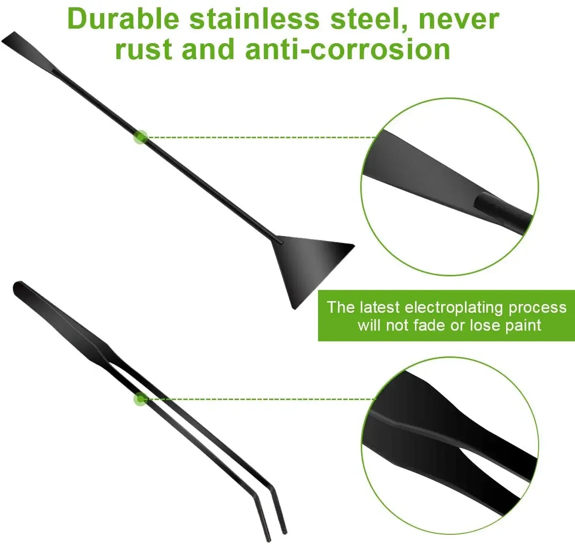 4-IN-1 Aquarium Tools Set Aquascape Anti-Rust Aquatic Plant Tool Stainless Steel Tweezers Scissors Spatula Fish Tank Accessories