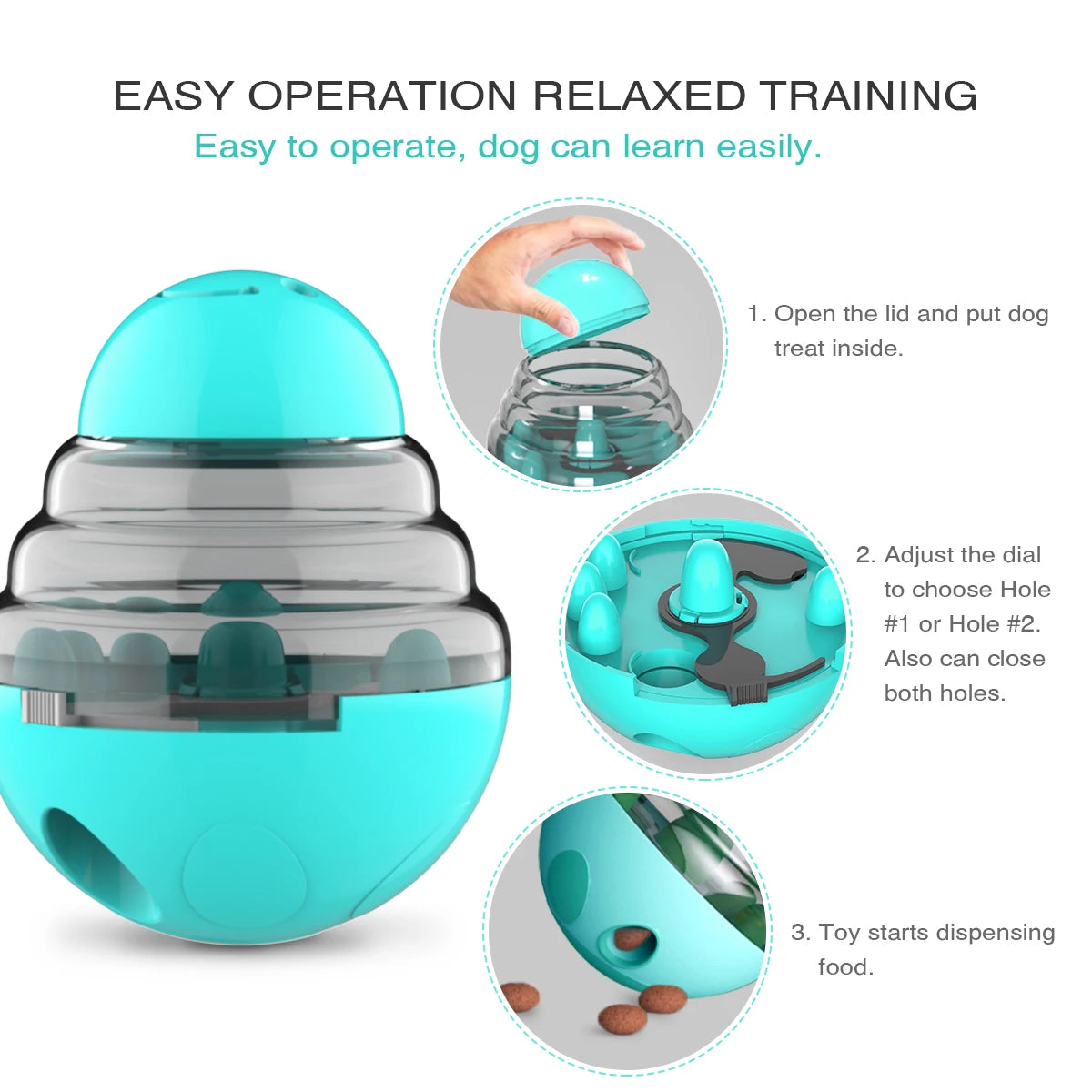 Slow Feeder Dog Toy for Small Dogs Cats Indoor Training Improve IQ Puppy Toys Tumbler Pet Interactive French Bulldog Supplies