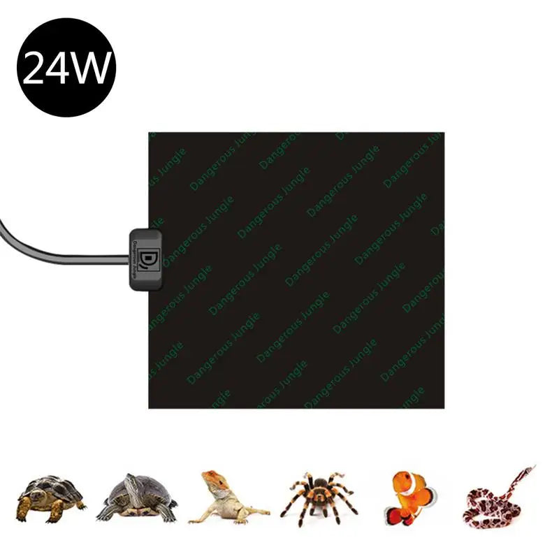 Reptile Heating Mat Terrarium Heating Mat Warmer Heating Pad for Pet Turtles Snake Lizard Hamster