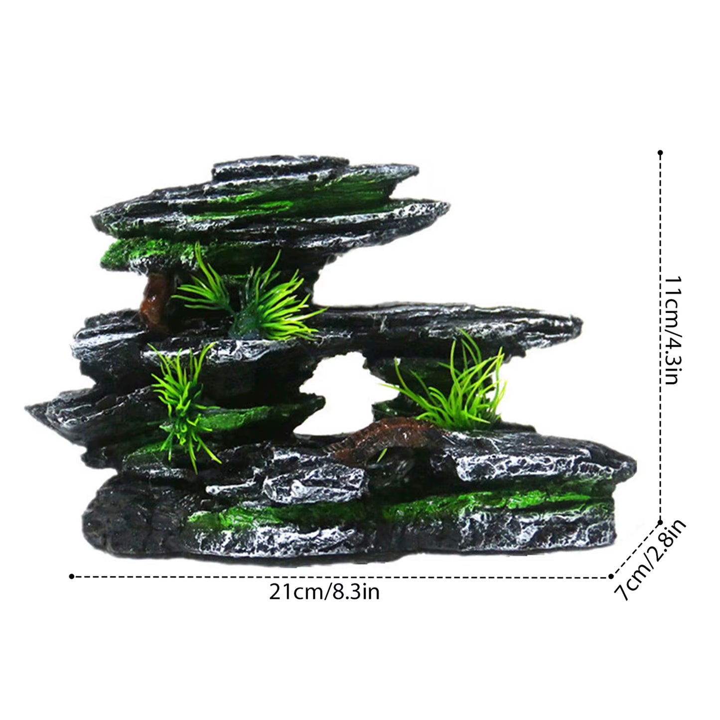 Fish Tank Artificial Bridge Resin Landscape Decoration Bridge Aquarium Equipment Accessories Ornament Cave Aquatic Pet Fish