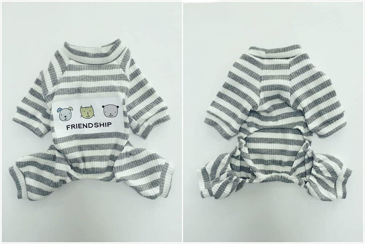 Dogs PJS Clothes for Small Dogs Girl Puppy Pajamas Long Sleeved Onsie Warm Coats Jumpers Outfits