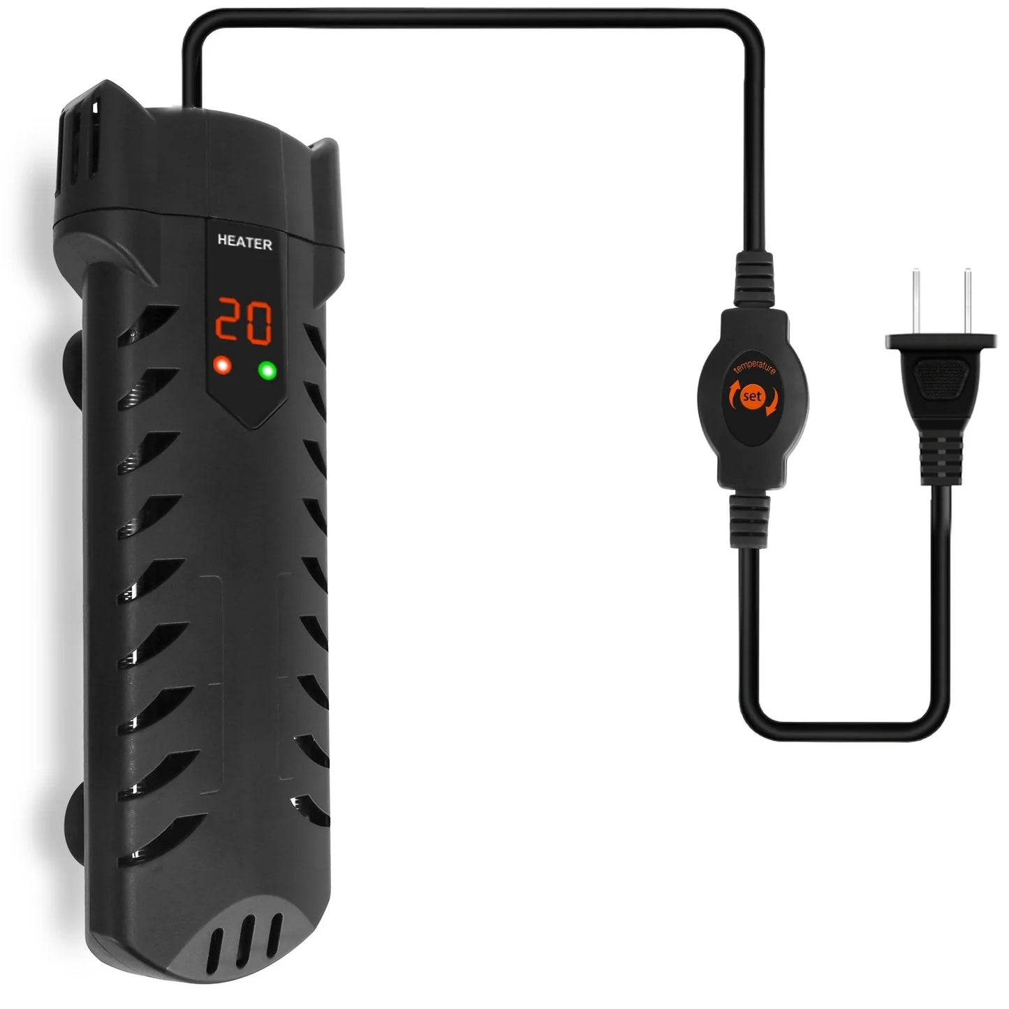 500W Submersible Aquarium Heater Temperature Adjustable External Controller 79Gal Fish Tank Heater Aquarium Thermostat Heater for Freshwater Saltwater