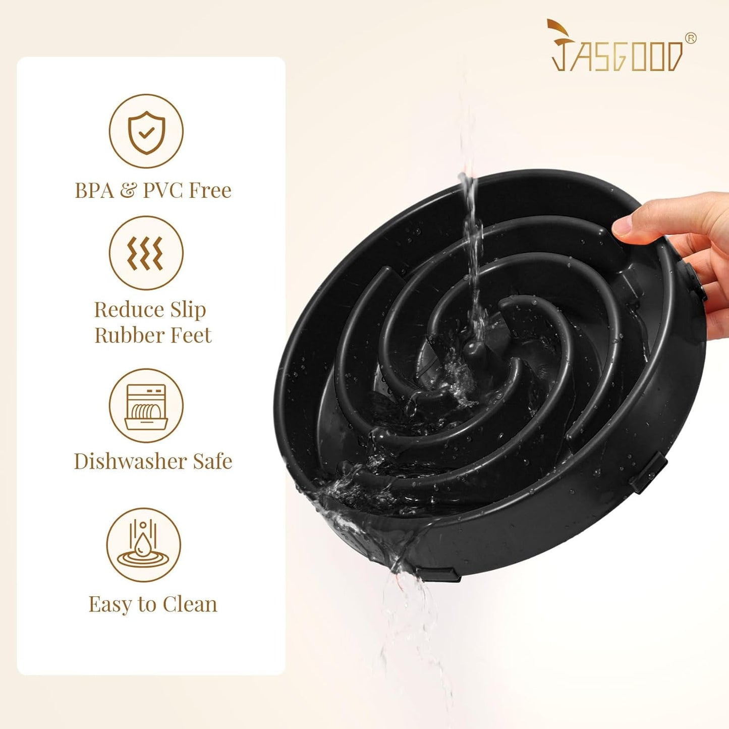 Slow Feeder Dogs Bowl for Large Medium Dogs,Anti-Gulping Pet Slower Food Feeding Bowls Stop Bloat,Preventing Choking