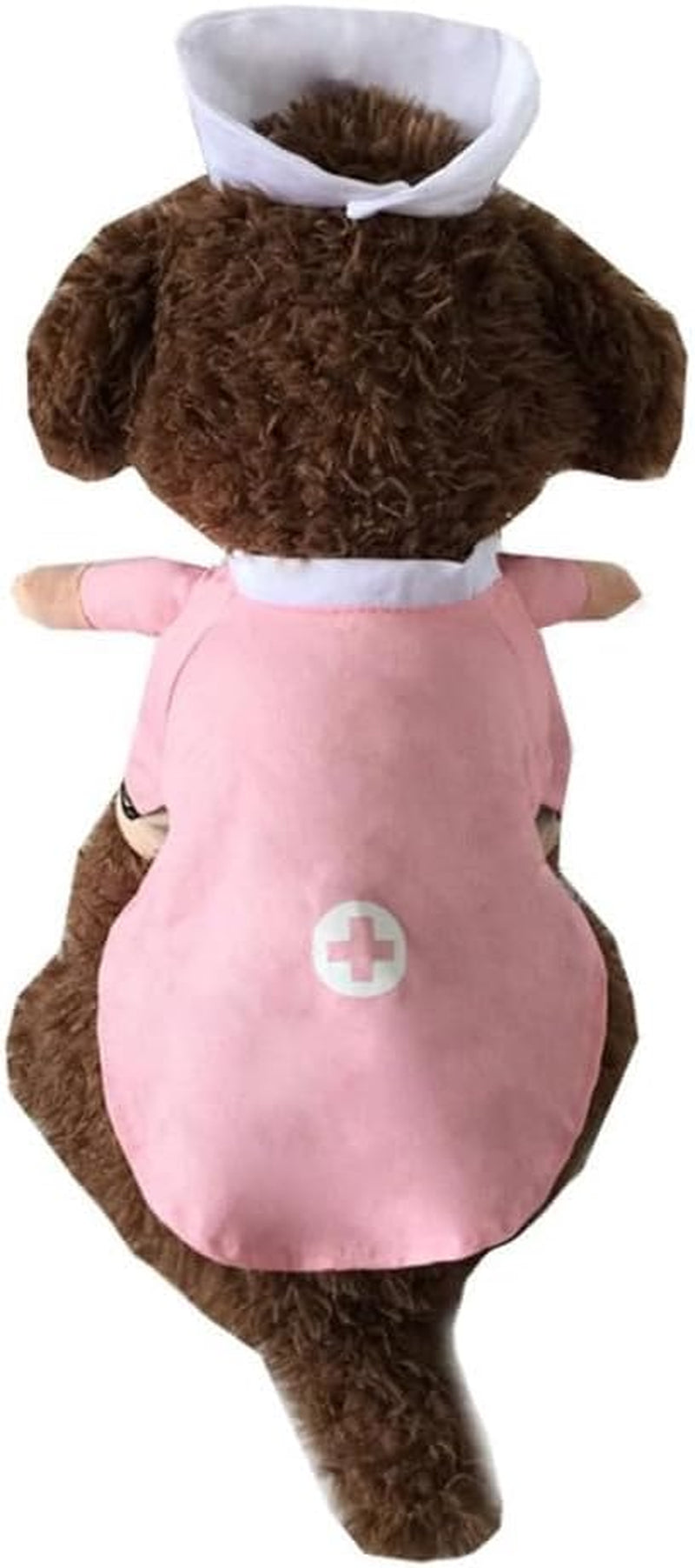 Cat Nurse Costume Small Dog Halloween Costume Pet Clothing Halloween Jeans Outfit Apparel (L, Nurse)