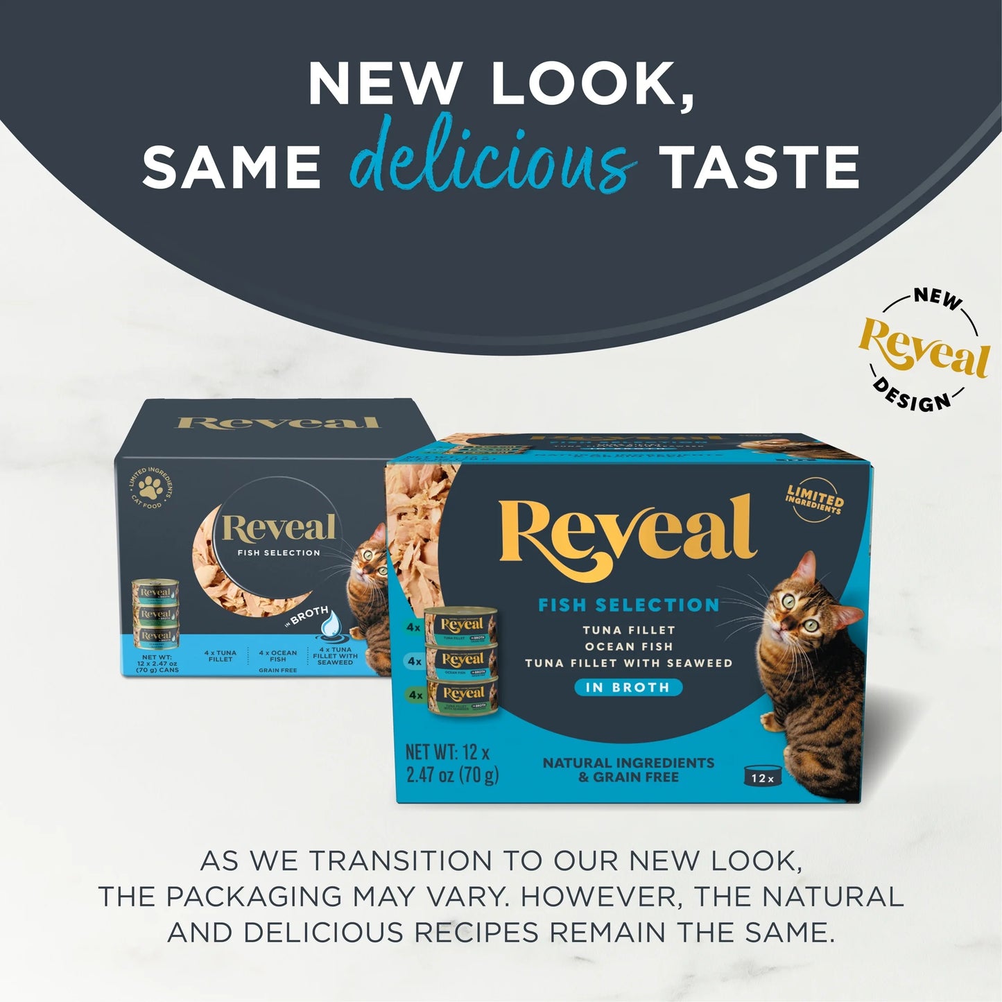 , Natural Wet Cat Food, Fish in Broth Variety Pack, 2.47Oz Can