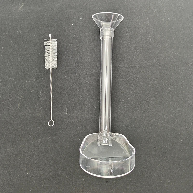 Acrylic Aquarium Fish Feeder Transparent Tube Multifunctional Large Capacity Fish Tank Food Dispenser for Aquarium Tank Shrimp