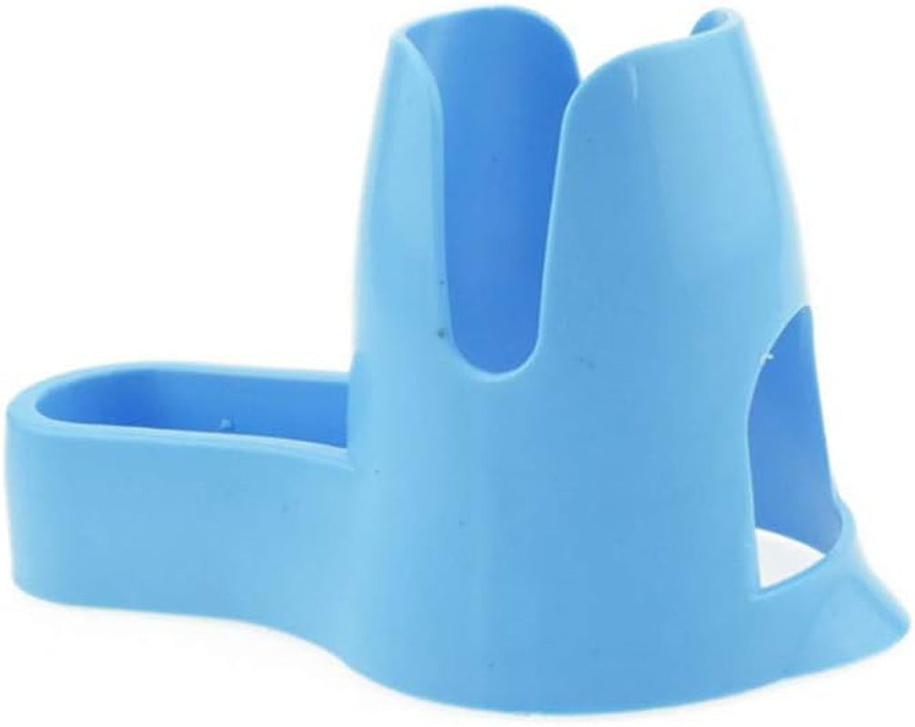 Hamster Water Bottle for an Aquarium Cage,125Ml Pet Dispenser with Base Hut Small Pet Nest Hamster Water Bottle Holder (Blue)
