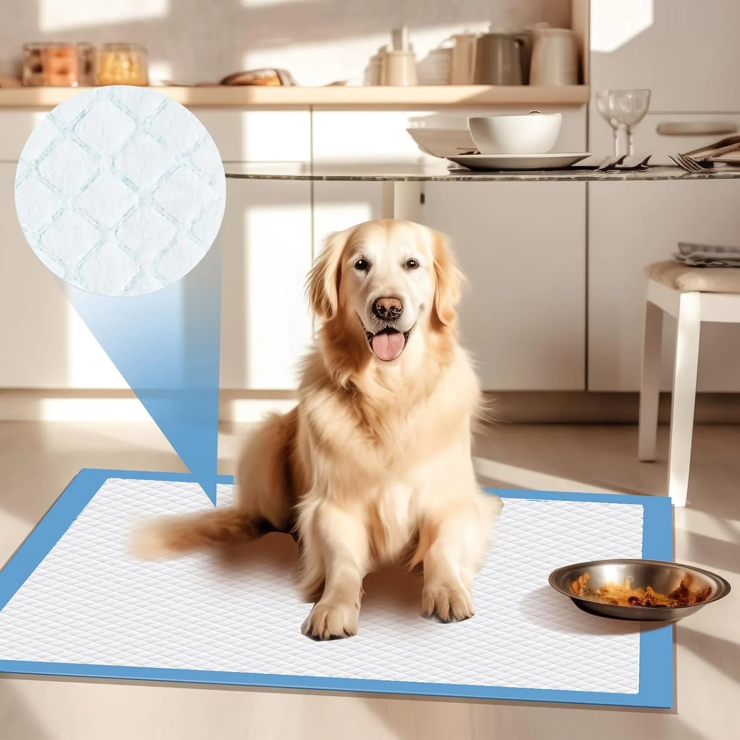 Goofypet 22" X 22" 100 Pcs Premium Disposable Training Pads, Dog Pee Pads, Puppy Pee Pads