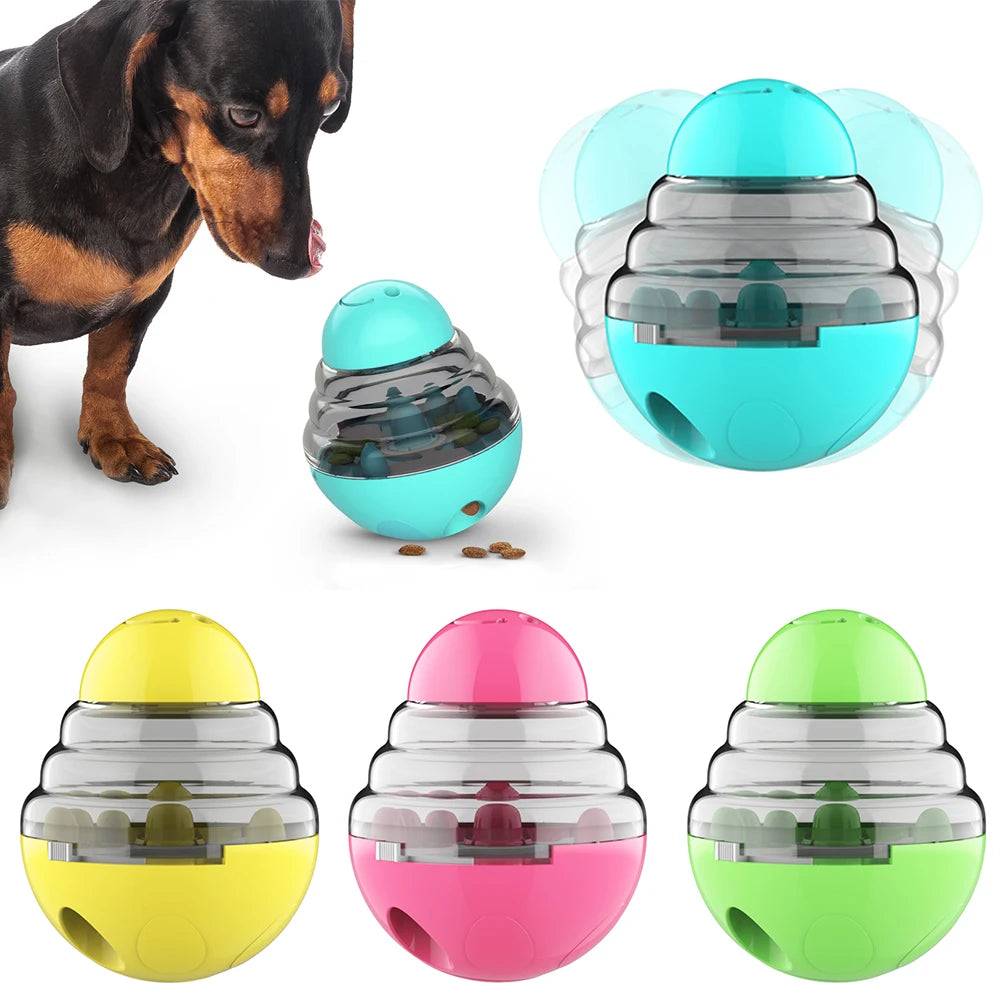 Slow Feeder Dog Toy for Small Dogs Cats Indoor Training Improve IQ Puppy Toys Tumbler Pet Interactive French Bulldog Supplies