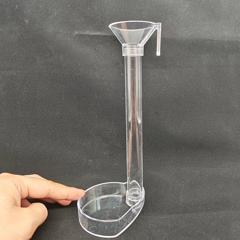 Acrylic Aquarium Fish Feeder Transparent Tube Multifunctional Large Capacity Fish Tank Food Dispenser for Aquarium Tank Shrimp