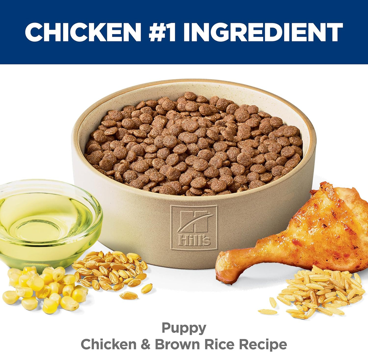Puppy, Puppy Premium Nutrition, Dry Dog Food, Chicken & Brown Rice, 4.5 Lb Bag