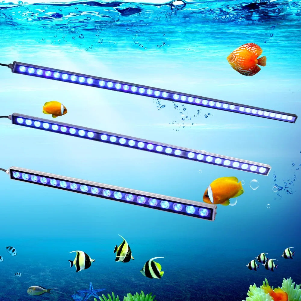54W 81W 108W LED Bar Light IP65 Waterproof LED Aquarium Light Strip Reef Coral Plant Fish Tank Lamp Growth Greenhouse Lighting