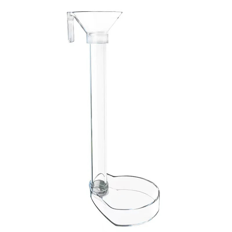 Acrylic Aquarium Fish Feeder Transparent Tube Multifunctional Large Capacity Fish Tank Food Dispenser for Aquarium Tank Shrimp
