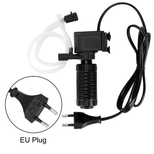 3 in 1 Filter Water Purifier Oxygenation Submersible Filtration Mini Fish Tank Filter for Aquarium Fish Tank