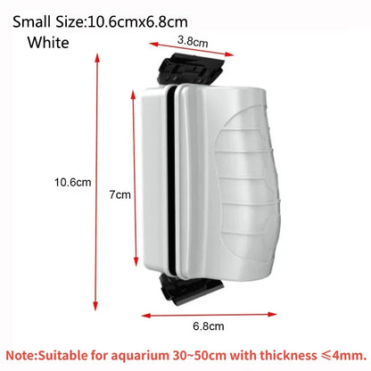 New Magnetic Aquarium Fish Tank Brushes Floating Clean Glass Window Algae Scraper Cleaner Brush Scrubber Aquarium Accessories
