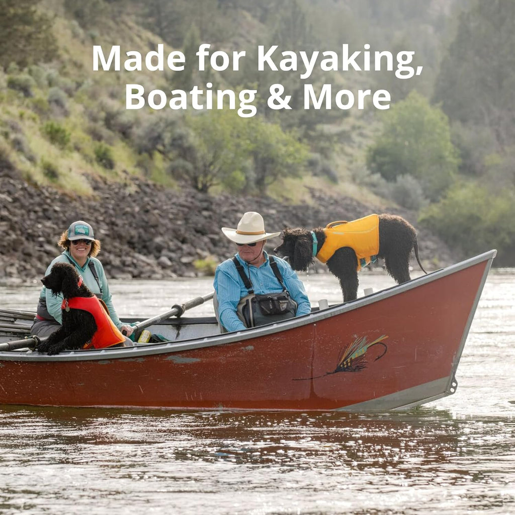 , Float Coat Dog Life Jacket, Premium Buoyancy Swim Vest with Lift Handle, Secure Fit & Reflective Trim, Adjustable Flotation for Swimming, Boating, & Outdoor Adventures, Blue Dusk, X-Small