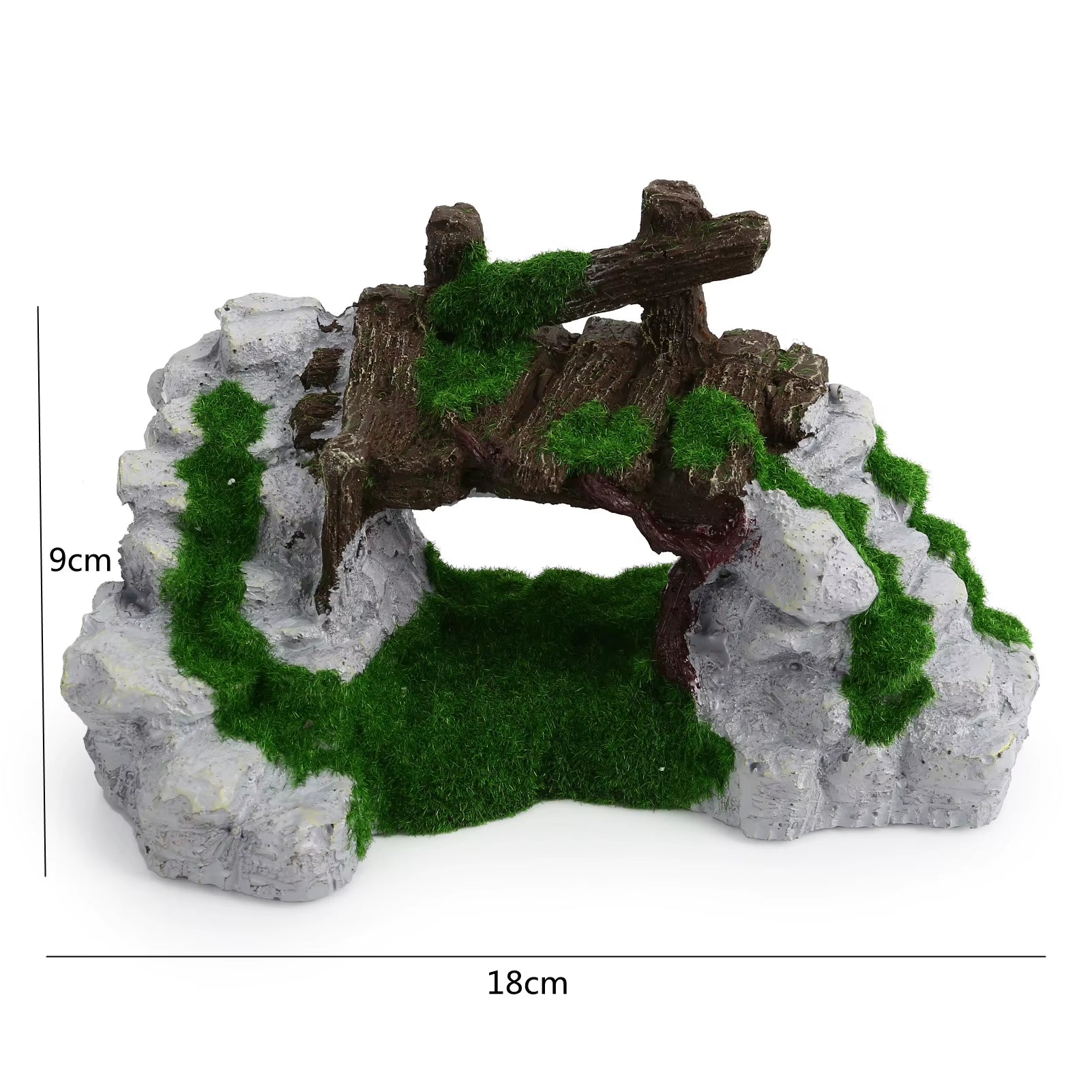 Fish Tank Artificial Bridge Resin Landscape Decoration Bridge Aquarium Equipment Accessories Ornament Cave Aquatic Pet Fish