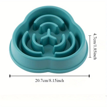 1PC Pet Slow Food Bowl anti Choking Dog Bowl Dog Bowl anti Overturning Pet Food Supplies and Feeding Device