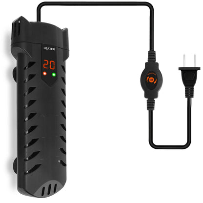 500W Submersible Aquarium Heater Temperature Adjustable External Controller 79Gal Fish Tank Heater Aquarium Thermostat Heater for Freshwater Saltwater
