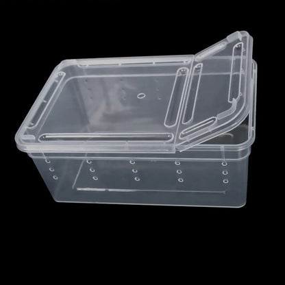 Reptile Feeding Box Portable Snake Breeding Box Lizard Cage Hatching Container for Frogs Tarantulas Turtles Hideout