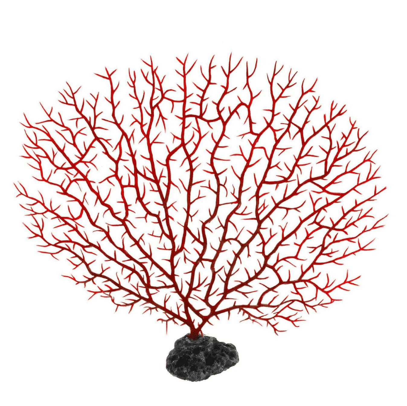 7 Pack Fish Tank Plastic Plants and Cave Rock Decorations Aquarium Decor Type Small Size