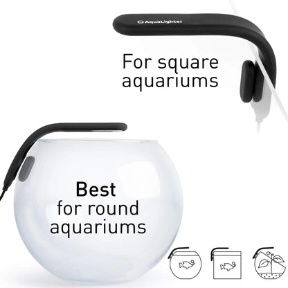 Fish Tank Light Clip on Aquarium Light Aquarium Light for Plants LED Flexible Lamp for Freshwater Light Nanosoft Black Fish Tank Lights 10 Gallon