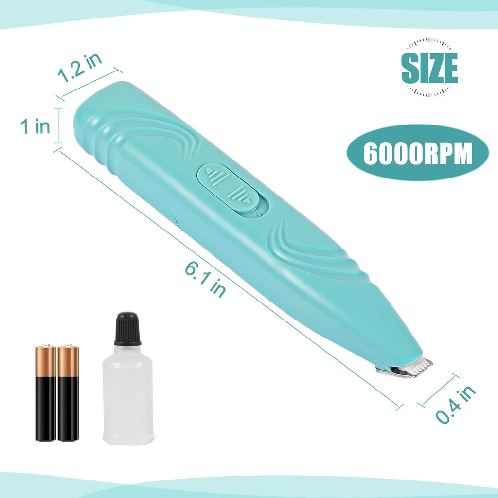 Dog Clippers Pet Paw Hair Trimmer, Cordless Cat and Small Dogs Clipper, Low Noise