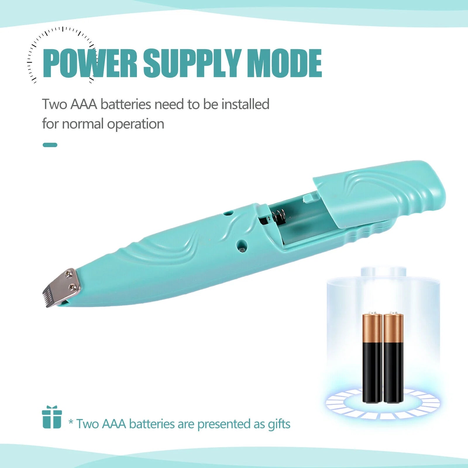 Dog Clippers Pet Paw Hair Trimmer, Cordless Cat and Small Dogs Clipper, Low Noise