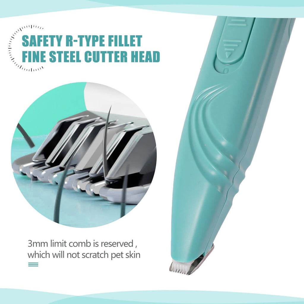 Dog Clippers Pet Paw Hair Trimmer, Cordless Cat and Small Dogs Clipper, Low Noise