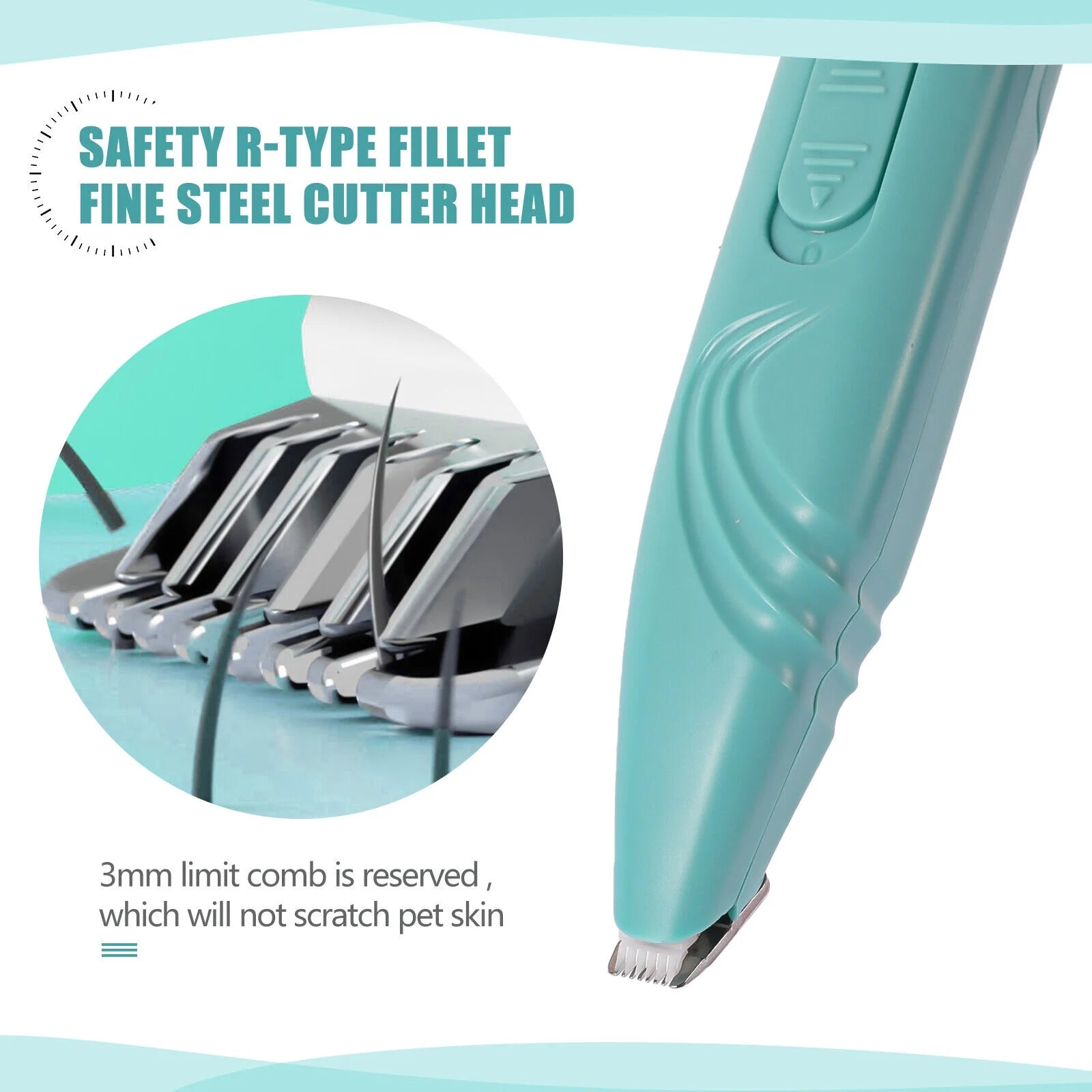 Dog Clippers Pet Paw Hair Trimmer, Cordless Cat and Small Dogs Clipper, Low Noise