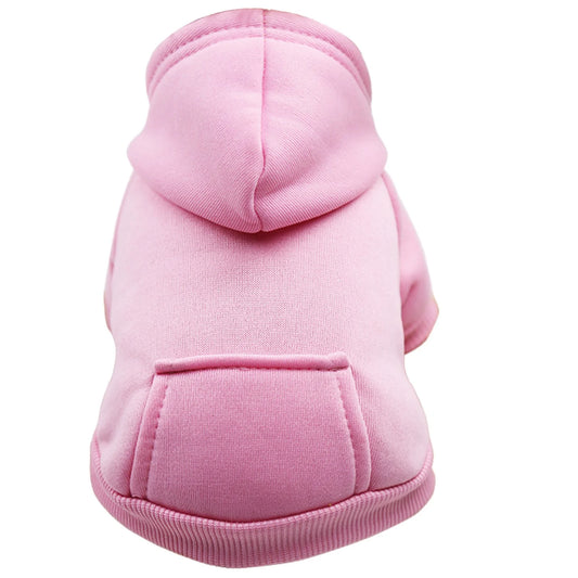 Dog Sweaters for Small Dogs, Dogs Puppy Sweater Boy for Small with Pocket Warm Dog Medium Hoodie Girl Fall Clothes Winter Fleece Pet Clothes Pink