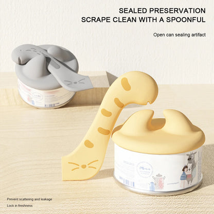 Multifunction Pet Food Canned Opener TPE Small Spoon Jar Opener Puppy Feeding Food Scoop Cat Dog Feeder Shovel Pets Accessories