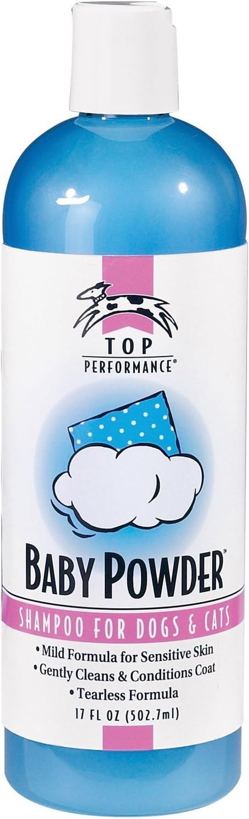 Baby Powder Pet Shampoo in 17 Oz. Size for Bathing Puppies and Kittens – Helps Pets with Skin Conditions