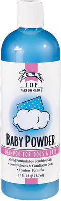 Baby Powder Pet Shampoo in 17 Oz. Size for Bathing Puppies and Kittens – Helps Pets with Skin Conditions