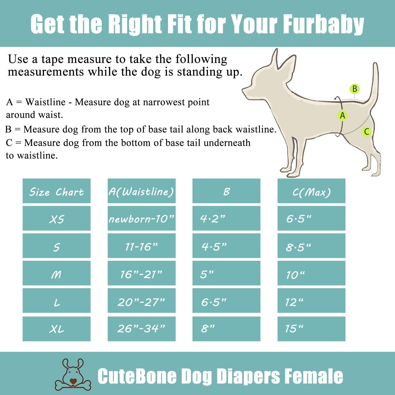 Dog Diapers Female Washable Small Medium Large 3 Pack Reusable Doggie Diapers Puppy Period Pants for Doggy Heat Cycle Peeing D14XS
