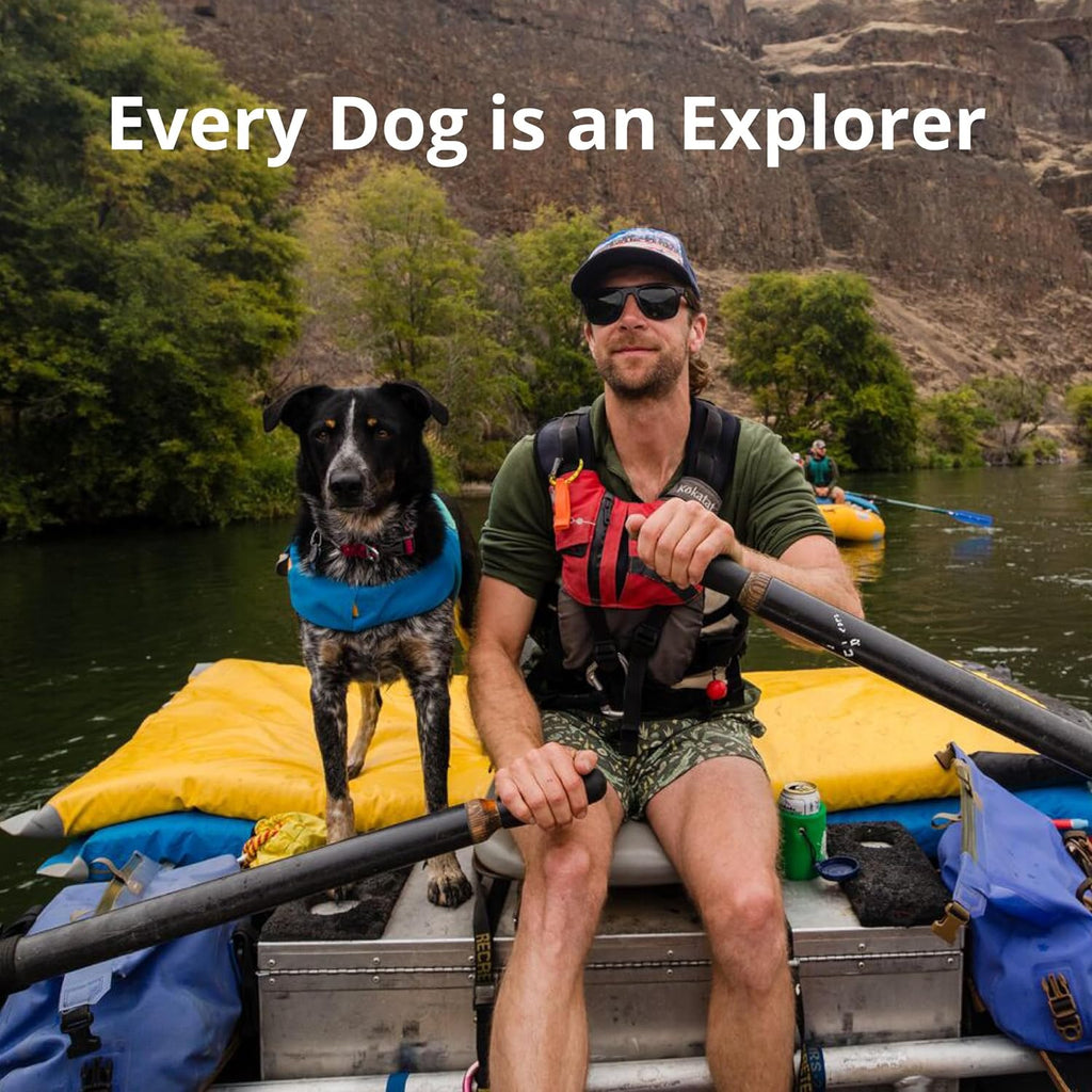 , Float Coat Dog Life Jacket, Premium Buoyancy Swim Vest with Lift Handle, Secure Fit & Reflective Trim, Adjustable Flotation for Swimming, Boating, & Outdoor Adventures, Blue Dusk, X-Small