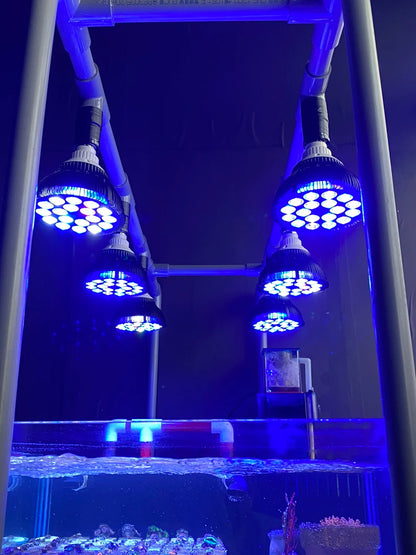 Full Specturm LED Aquarium Reef Light Grow Lamp Fish Tank Bulb for Coral Fish Saltwater Nanotank Plant SPS LPS