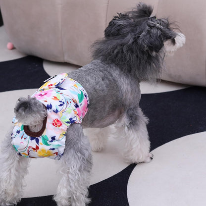 Dog Diapers Female Washable Small Medium Large 3 Pack Reusable Doggie Diapers Puppy Period Pants for Doggy Heat Cycle Peeing D14XS