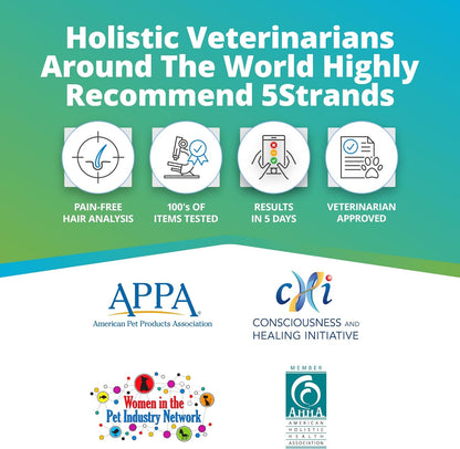 Pet Food Intolerance Test, at Home Sensitivity Test for Dogs & Cats, 270 Items, Hair Analysis, Accurate for All Ages & Breeds, Pet Gut Health, Fast 5 Day Results